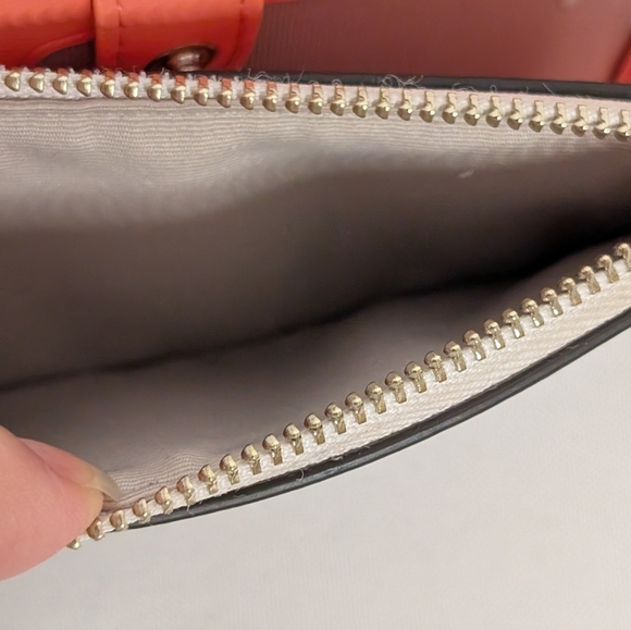 Kate Spade New York Tini Grapefruit Embellished Small Slim Bifold Wallet EUC - Picture 3 of 5